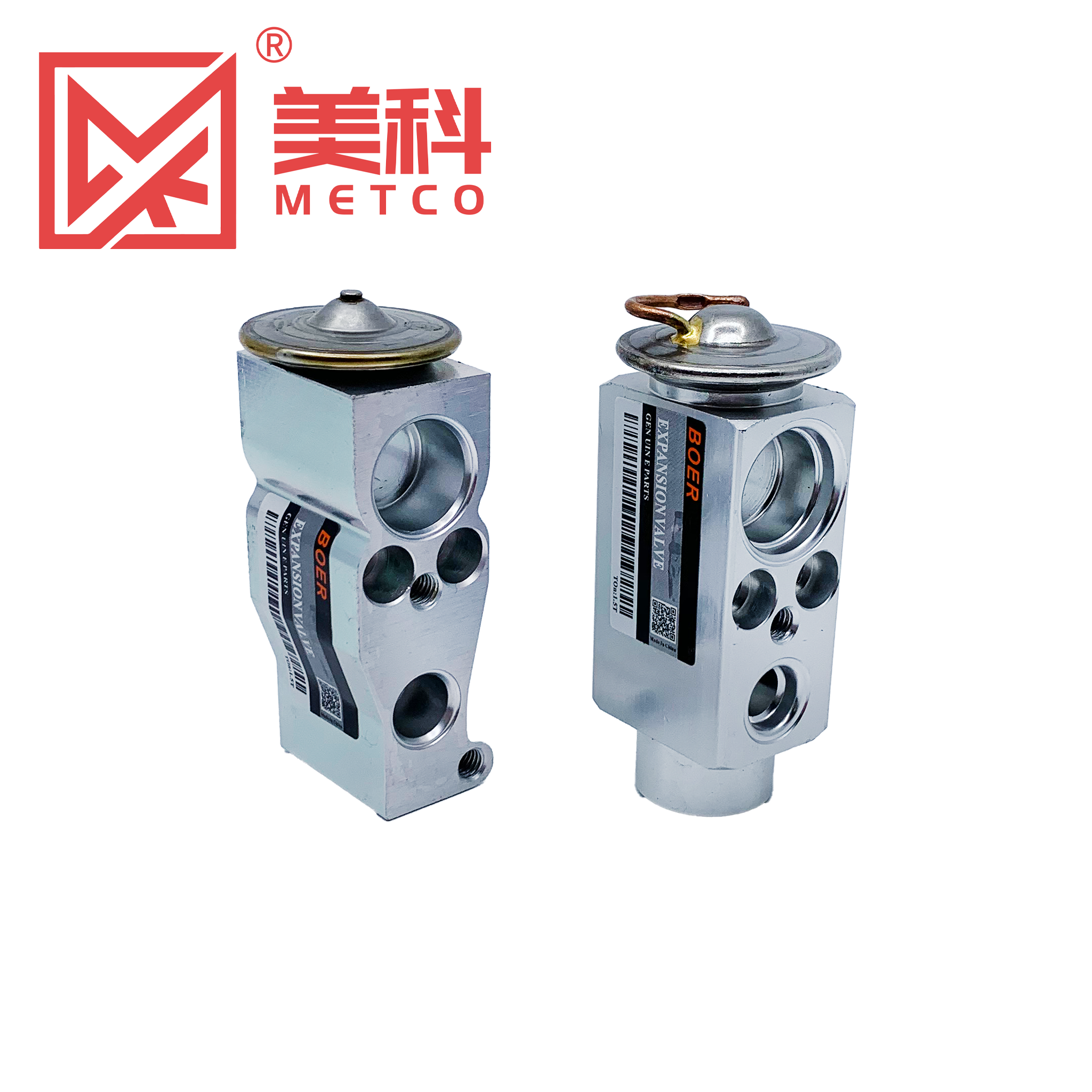 天龙膨胀阀双阀左侧面图