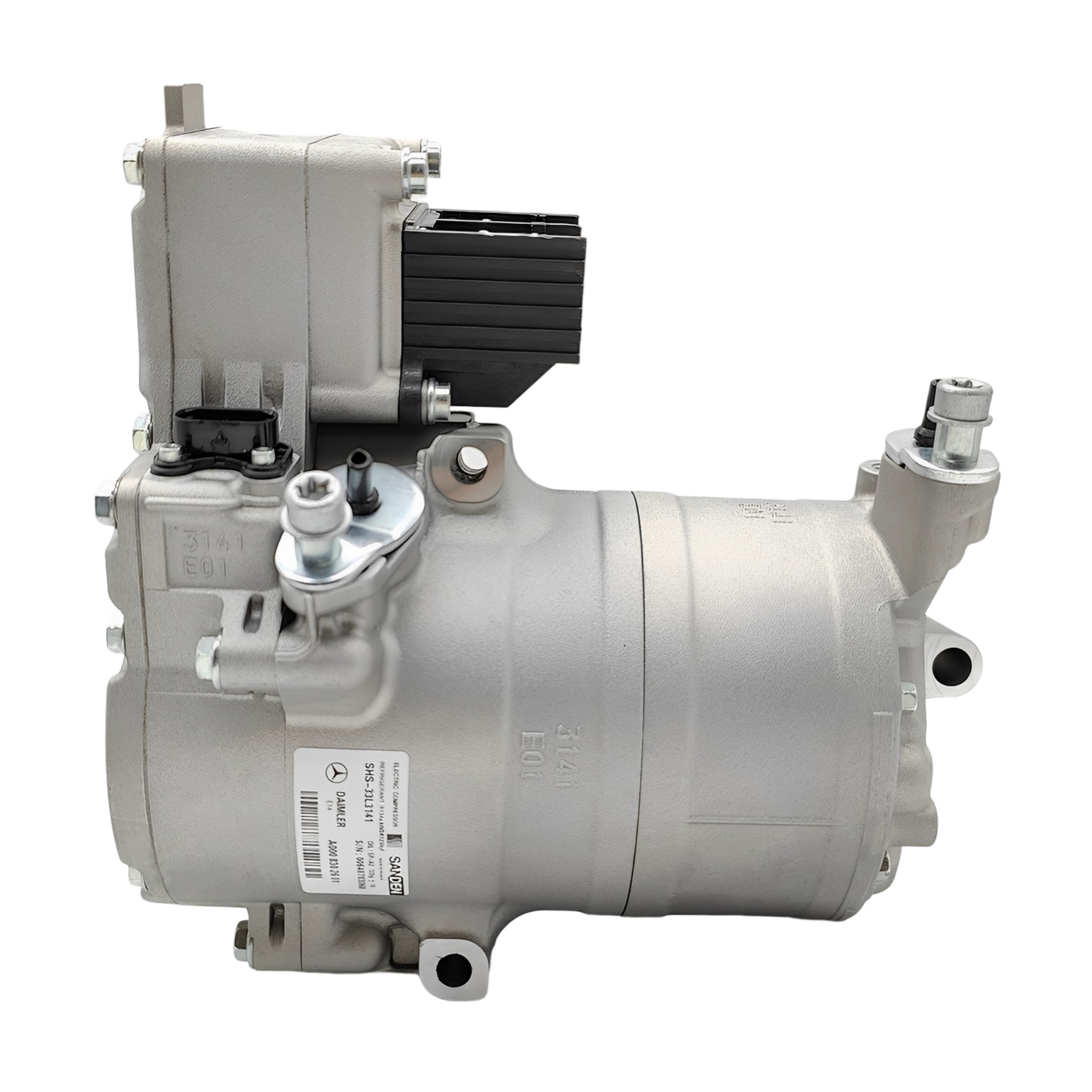 Sanden SHS-33L3141 Electric AC Compressor for Mercedes-Benz W222 S450 S500 48V | OEM A0008302601 Mild Hybrid A/C Pump # 4 EV-HVAC Mercedes-Benz