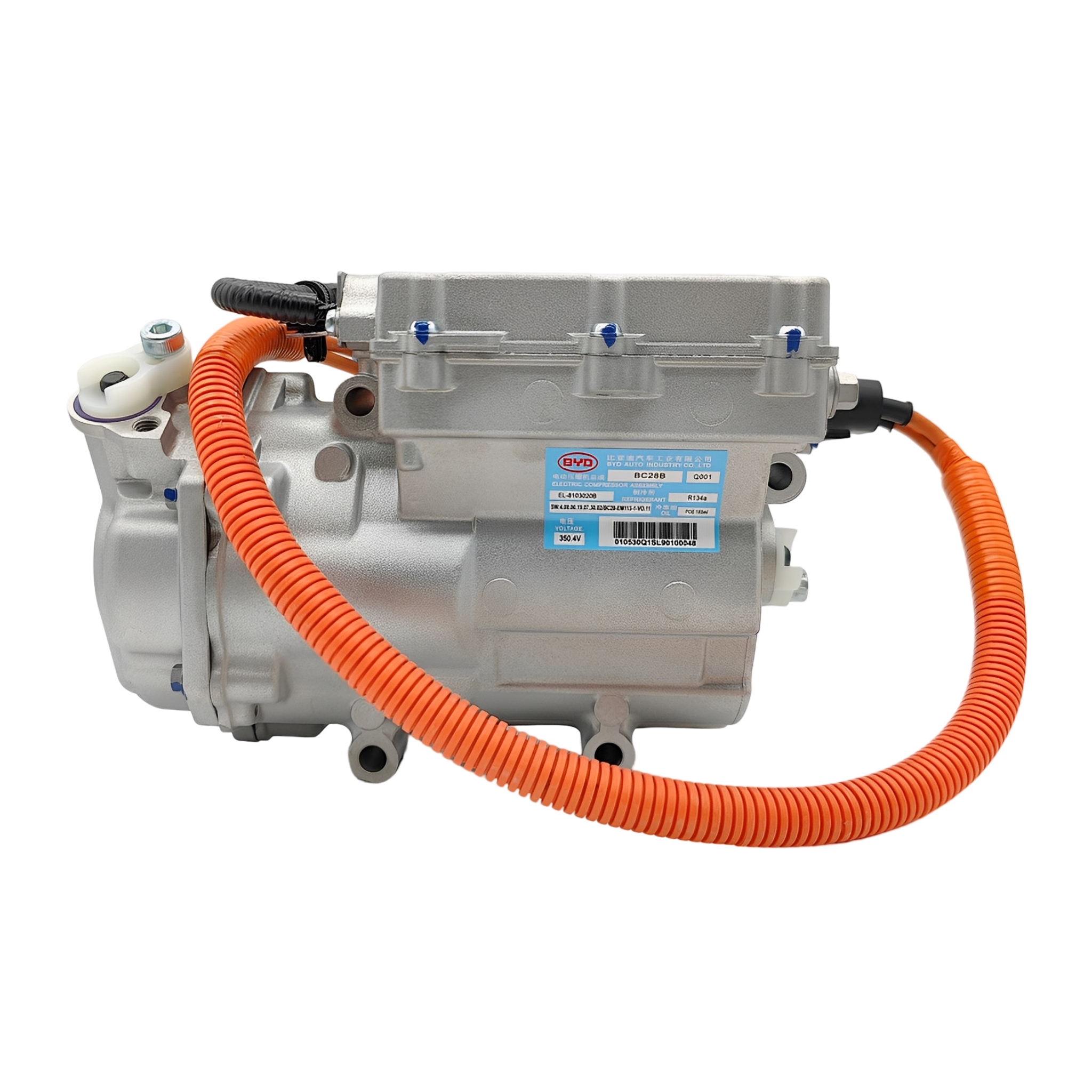 High-Voltage 350.4V Electric A/C Compressor for BYD e2, Qin PLUS EV, Song PLUS EV | OEM EL-8103020B BC28B # 13 EV-HVAC BYD