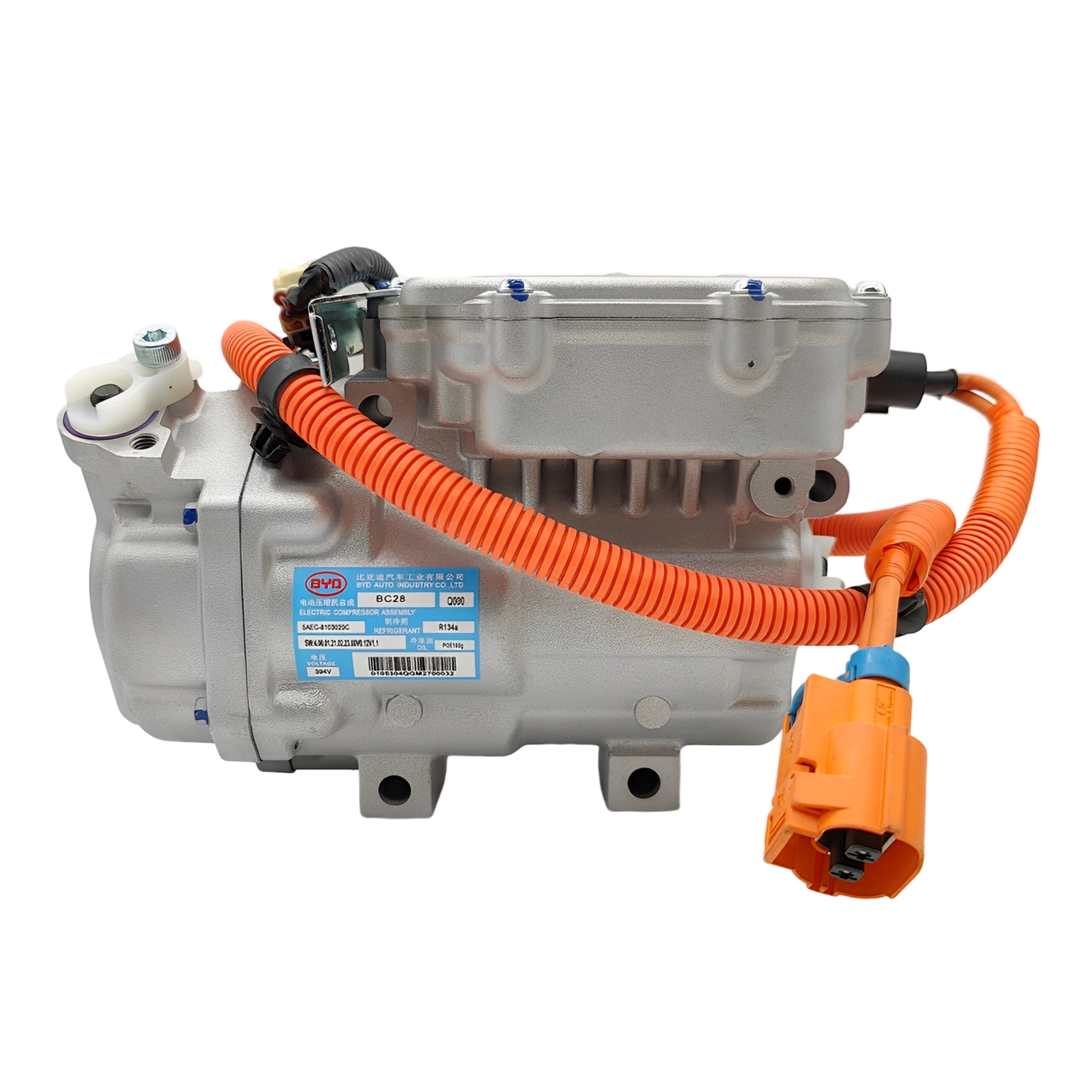 High-Voltage 394V Electric A/C Compressor for BYD e5, Qin EV, Song EV | OEM 5AEC-8103020C BC28 # 15 EV-HVAC BYD